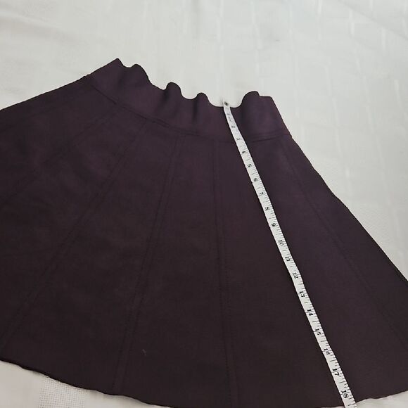 Wilfred Deep Purple Pleated A-Line Mini Skirt - Picture 9 of 16